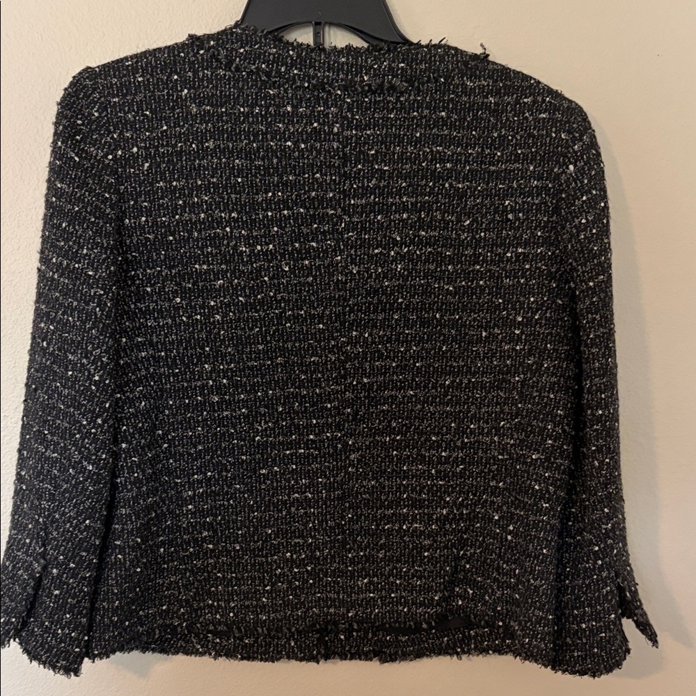Michael Kors Black and White Tweed Blazer - Picture 6 of 14